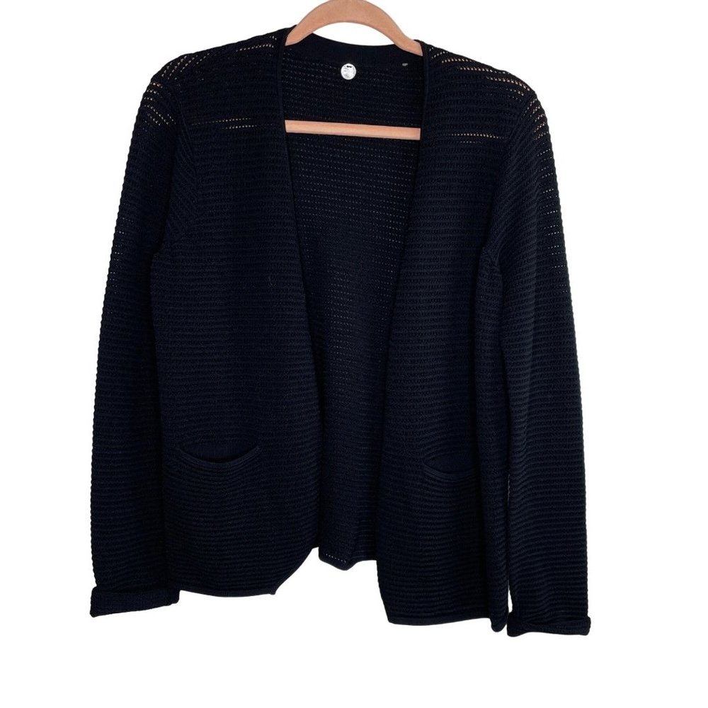 Margaret O'Leary Knit Open Cardigan Black Size S M